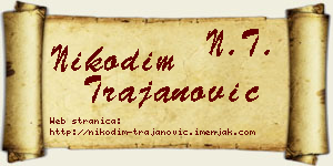Nikodim Trajanović vizit kartica